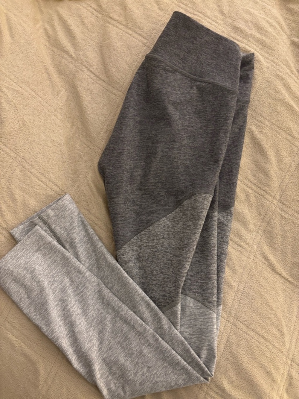 Womens ' Two-Tone Gray Colorblock Leggings - size small